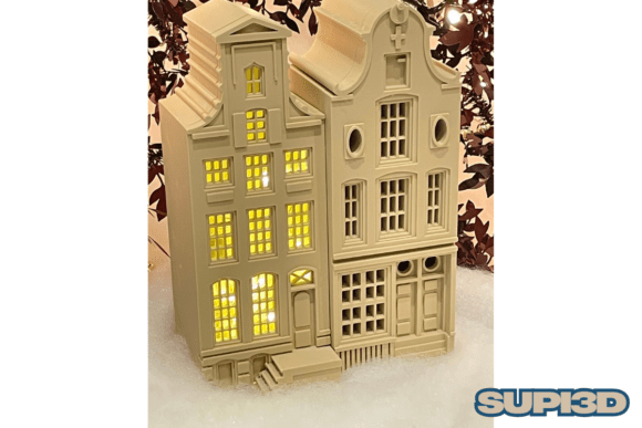3D Dutch Architecture LED Miniature