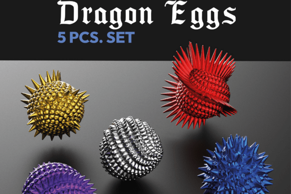 Add a Touch of Mythical Charm to Your Easter with the Dragon Easter Eggs 5 Pcs. Set