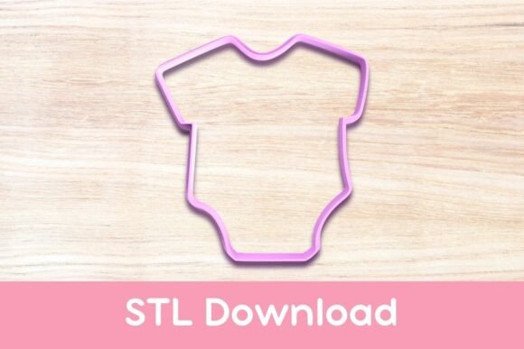Adorable Onesie-Shaped Cookies with STL Cutter