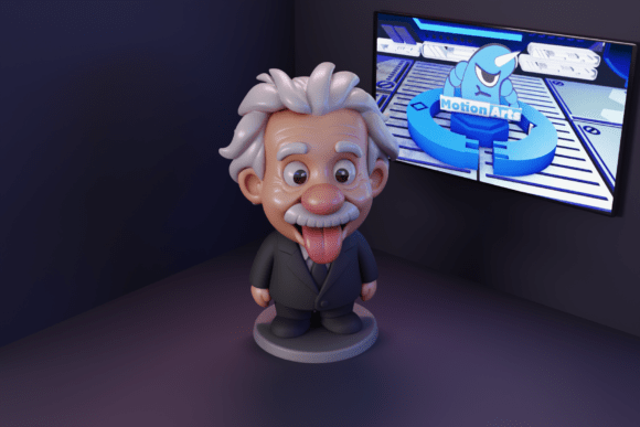 Albert Einstein Cartoon: A Touch of Genius in 3D