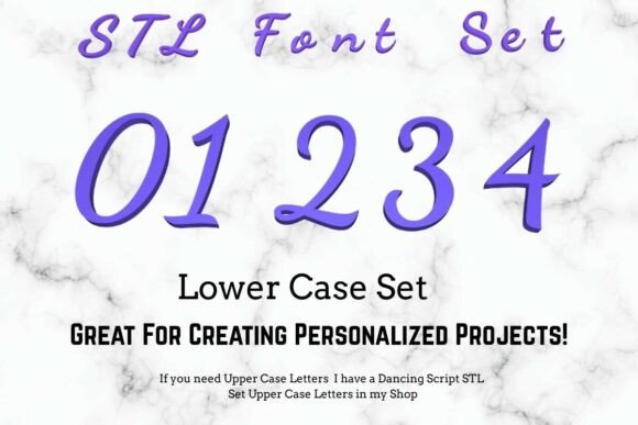 Bring Your Projects to Life with Dancing Script STL Set