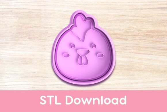 Charming Chicken Cookie Cutter and Stamp STL: Perfect for Creative Baking