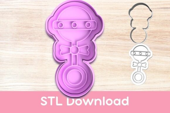 Creating Delightful Rattle-Shaped Cookies with the Rattle Cookie Cutter and Stamp STL