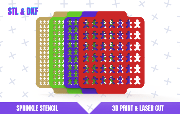 Creating Perfect Ginger Sprinkles with Stencils