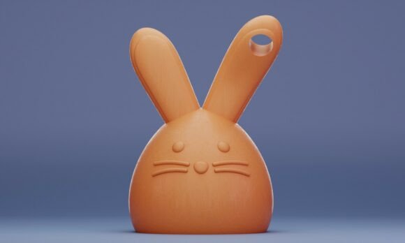 Cute Bunny Keychain 3D Print Model: A Charming Addition to Your Creative Projects