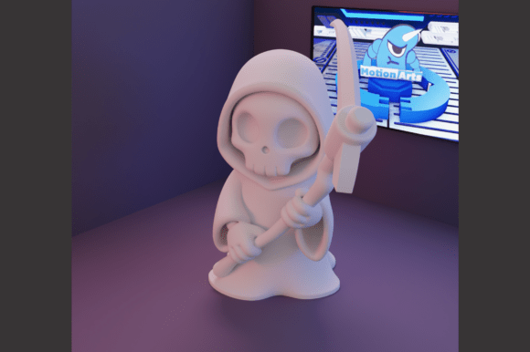 Cute Death Skull: A Charming Dark Style