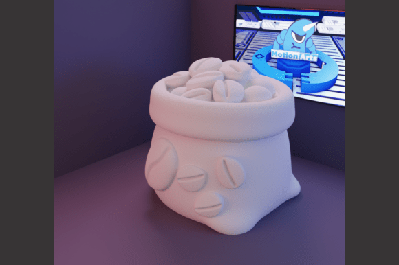Discover the Perfect 3D Printed Coffee Bean Bag: A Unique Addition to Your Collection