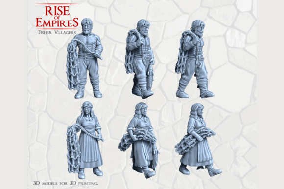Enhance Your Tabletop World with Fisher Villagers