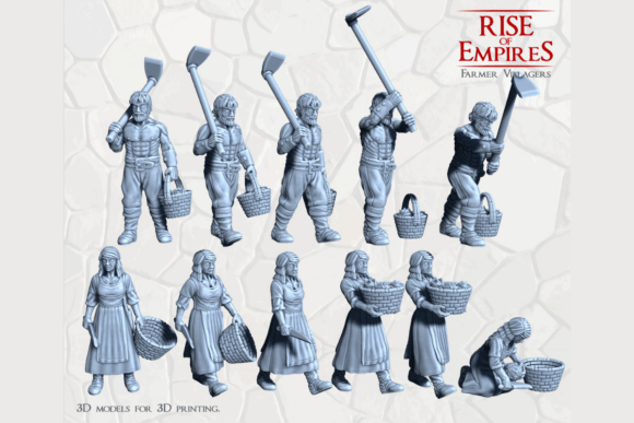 Enrich Your Medieval Scenes with Farmer Villagers