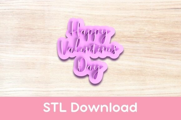 Happy Valentine's Day Cookie Cutter and Stamp