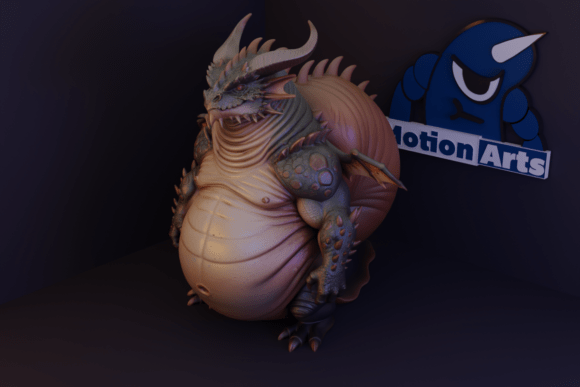 Realistic Monster Dragon: A Dark Fantasy Masterpiece
