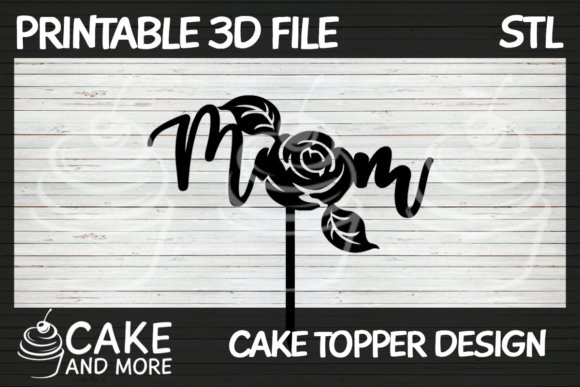 Rose and Leaves Mom Cake Topper: A Touch of Elegance for Special Occasions