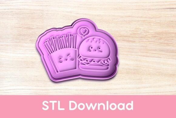 Savory Sweets: Burger and Fries Cookie Cutter Set