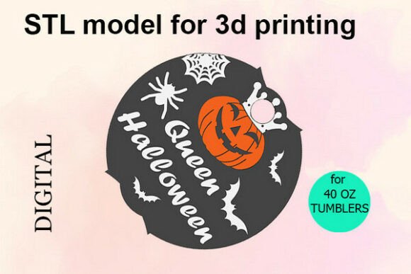 Spooky Charm: Queen Halloween Pumpkin Tumbler