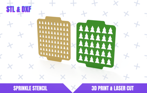 Tree Sprinkle Stencil: A Versatile Design Asset